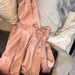 Pink rain jacket